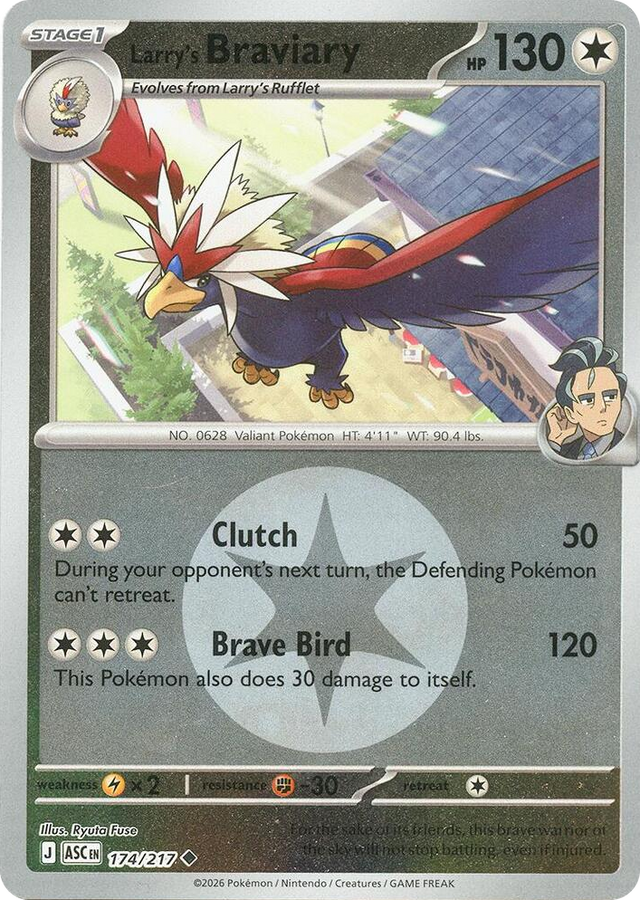 0174 Larry's Braviary (Energy Symbol Pattern) Uncommon Ascended Heroes