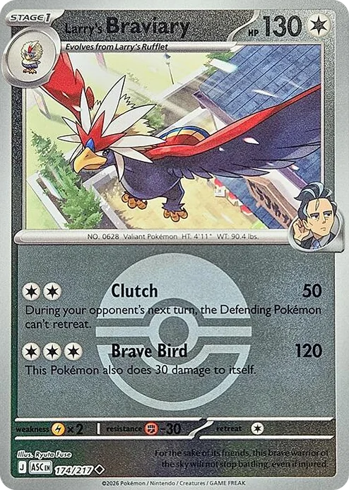 0174 Larry's Braviary (Poke Ball) Uncommon Ascended Heroes