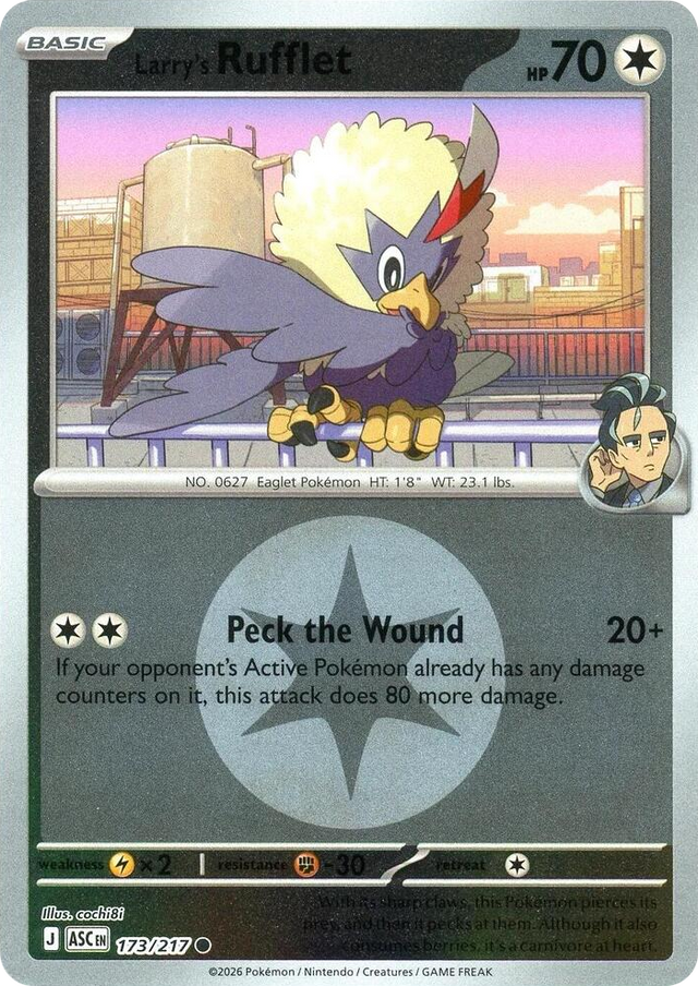 0173 Larry's Rufflet (Energy Symbol Pattern) Common Ascended Heroes