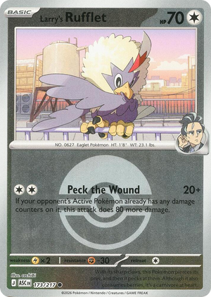 0173 Larry's Rufflet (Poke Ball) Common Ascended Heroes