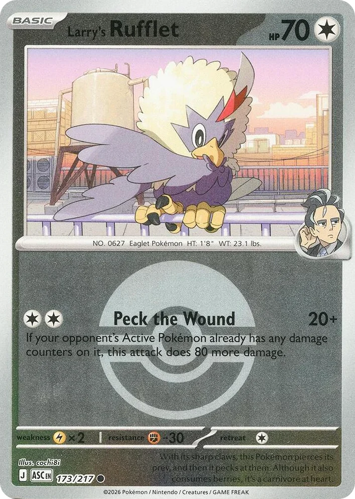 0173 Larry's Rufflet (Poke Ball) Common Ascended Heroes
