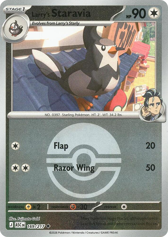 0169 Larry's Staravia (Poke Ball) Uncommon Ascended Heroes