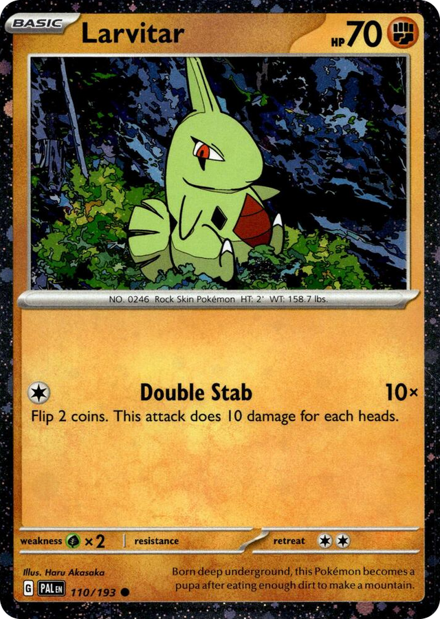 0110 Larvitar - 110/193 (Cosmo Foil) Promo Miscellaneous Cards & Products