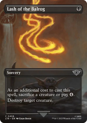 0408 Lash of the Balrog (Borderless) C Universes Beyond: The Lord of the Rings: Tales of Middle-earth
