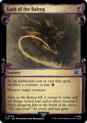 0543 Lash of the Balrog (Showcase Scrolls) C Universes Beyond: The Lord of the Rings: Tales of Middle-earth