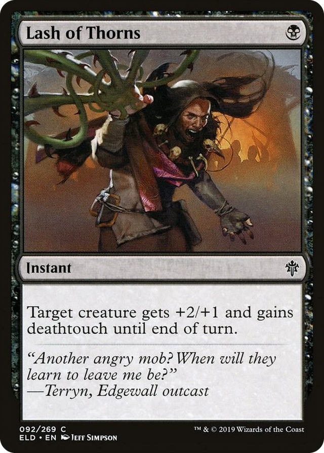 0092 Lash of Thorns C Throne of Eldraine
