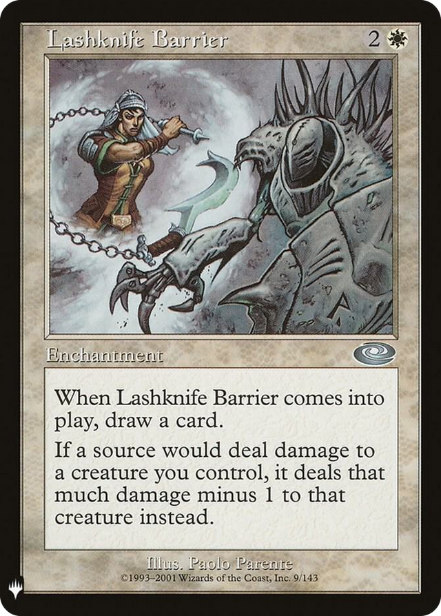 0009 Lashknife Barrier U The List Reprints