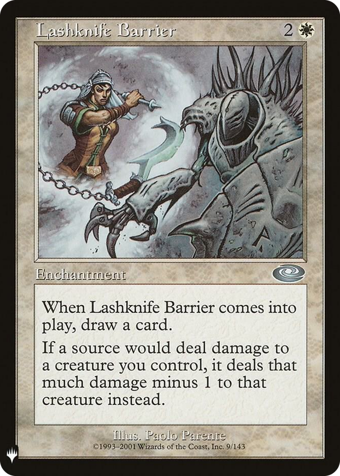 Lashknife Barrier #9 U - The List Reprints Pokemon card
