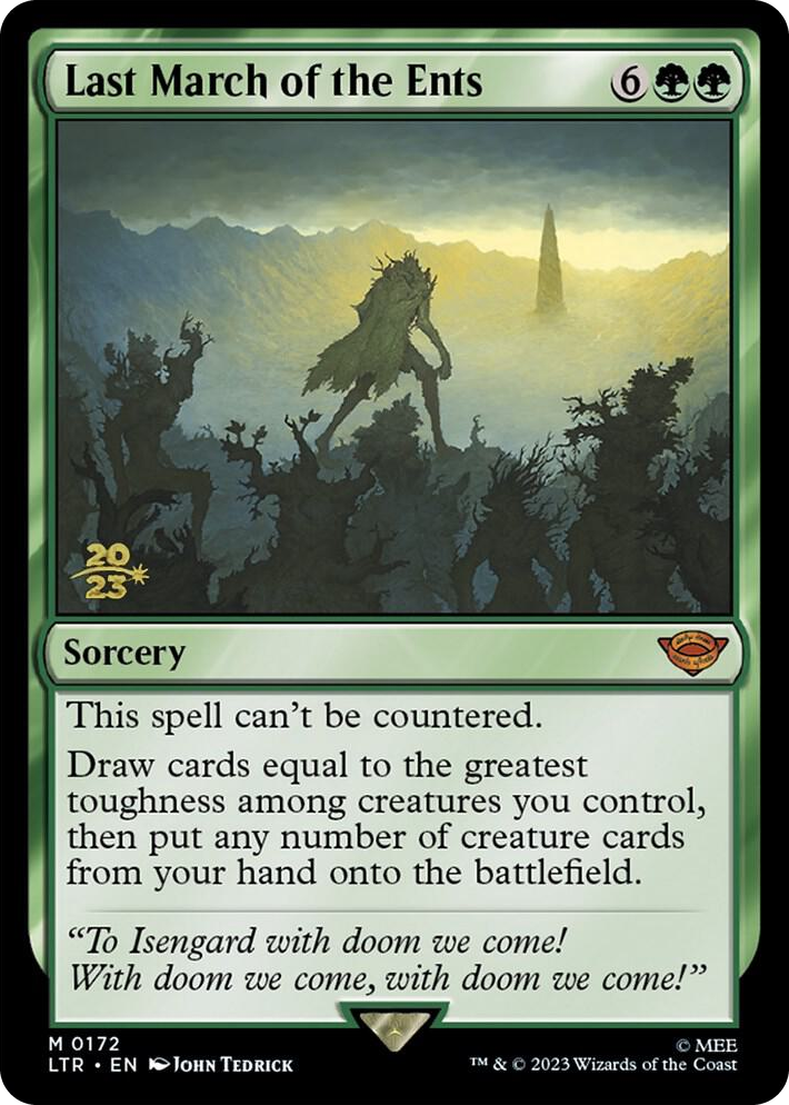 0172 Last March of the Ents M Prerelease Cards