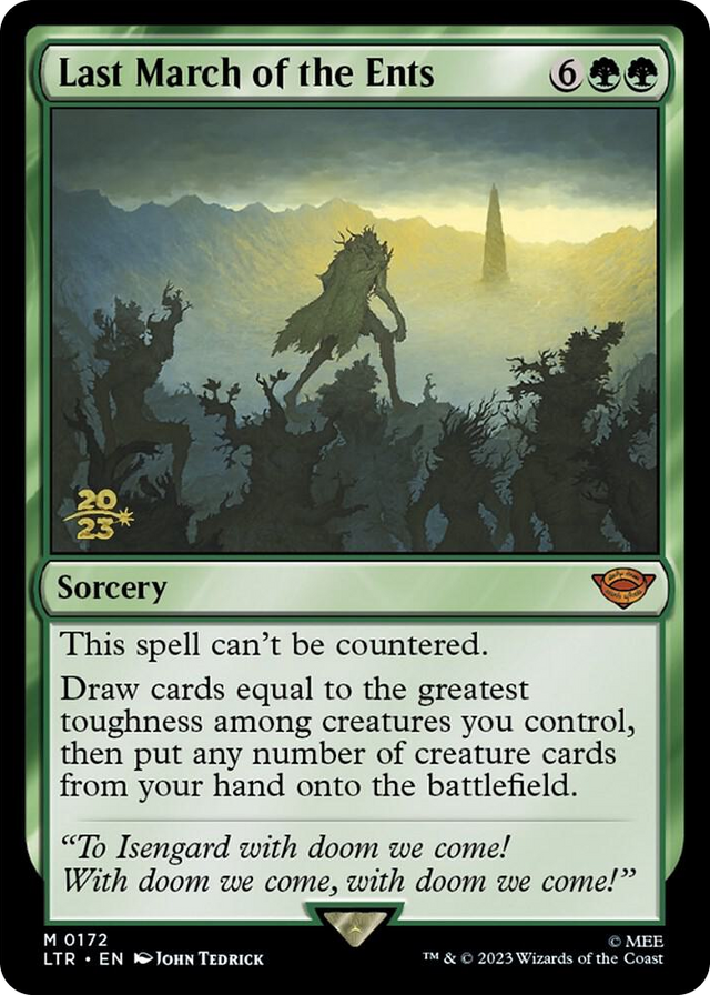 0172 Last March of the Ents M Prerelease Cards