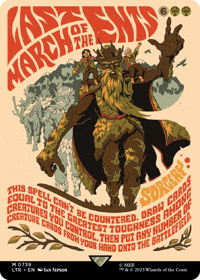 Last March of the Ents (Borderless Poster) #739 M - Universes Beyond: The Lord of the Rings: Tales of Middle-earth Pokemon card