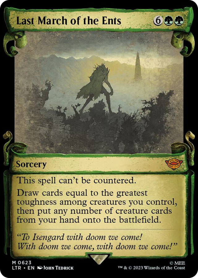 0623 Last March of the Ents (Showcase Scrolls) M Universes Beyond: The Lord of the Rings: Tales of Middle-earth