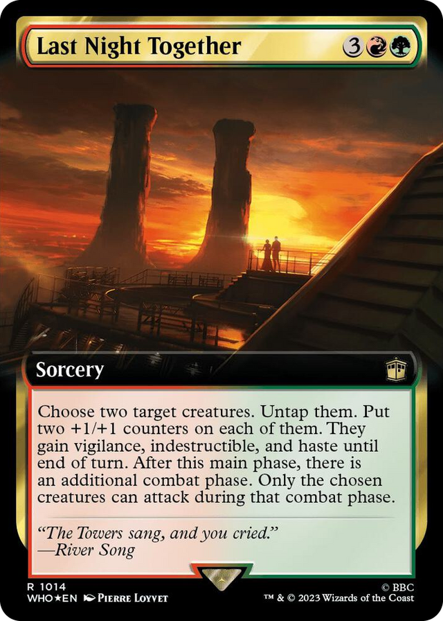 1014 Last Night Together (Extended Art) (Surge Foil) R Universes Beyond: Doctor Who