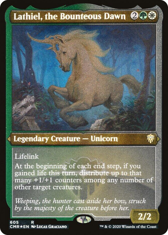 0605 Lathiel, the Bounteous Dawn (Foil Etched) R Commander Legends