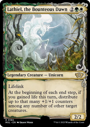 0180 Lathiel, the Bounteous Dawn (Halo Foil) R March of the Machine: Multiverse Legends