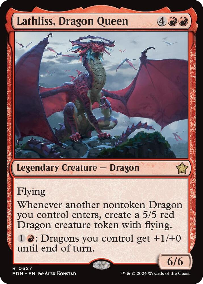 0627 Lathliss, Dragon Queen R Foundations