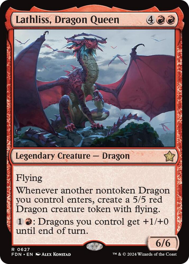 0627 Lathliss, Dragon Queen R Foundations