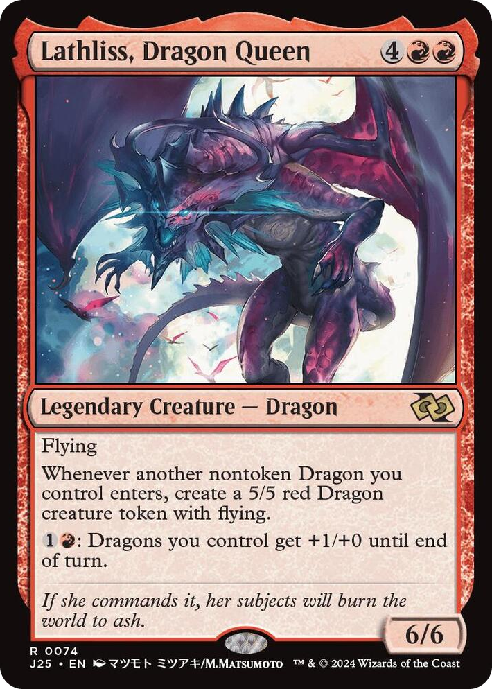 0074 Lathliss, Dragon Queen (Anime) R Foundations Jumpstart