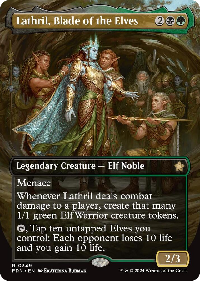 0349 Lathril, Blade of the Elves (Borderless) R Foundations
