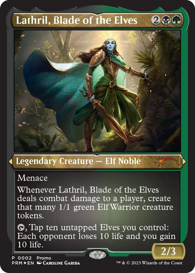 0002 Lathril, Blade of the Elves (Foil Etched) P Media Promos