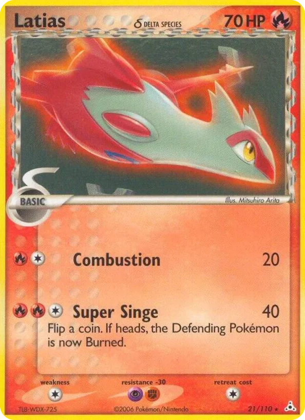 0021 Latias Holo Rare Deck Exclusives
