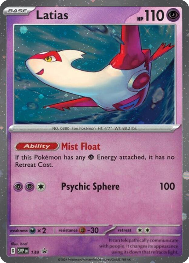 0139 Latias - 139 (Cosmo Holo) Promo Scarlet & Violet Promo Cards