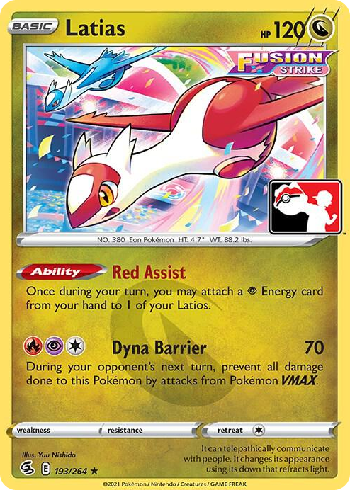 0193 Latias Rare Prize Pack Series Cards