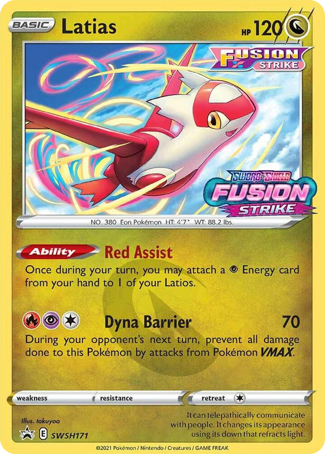 0171 Latias - SWSH171 (Prerelease) Promo Sword & Shield Promo Cards