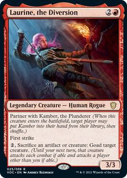 0025 Laurine, the Diversion R Commander: Innistrad: Crimson Vow