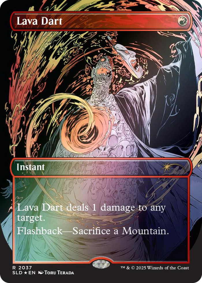 Lava Dart (Rainbow Foil) #2037 R - Secret Lair Drop Series Pokemon card