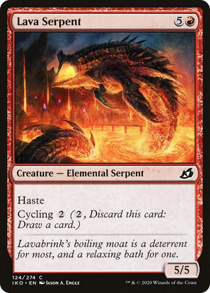 0124 Lava Serpent C Lair of Behemoths