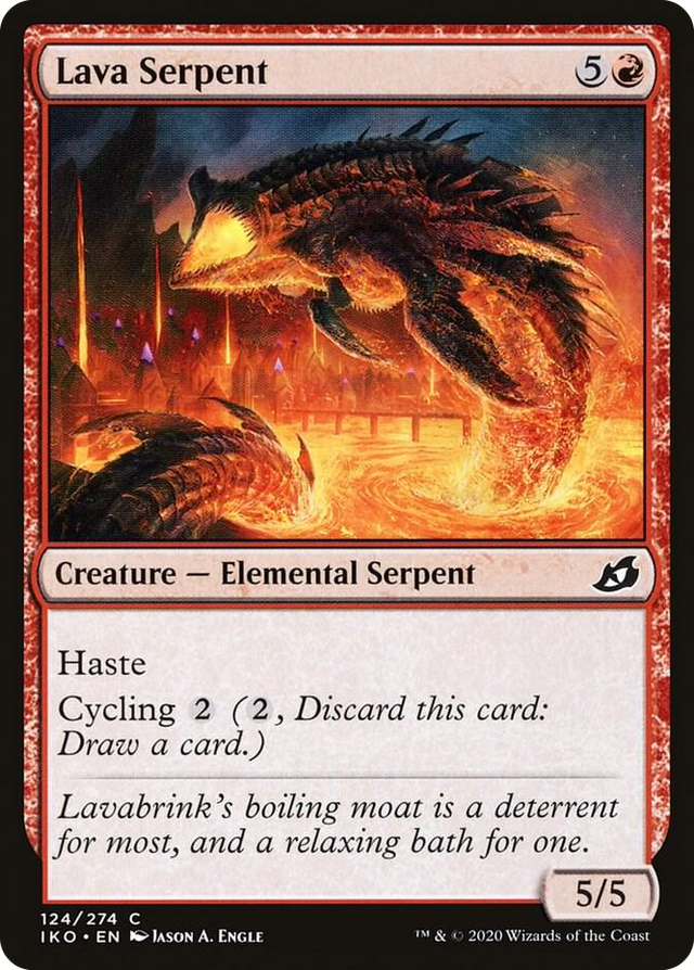 0124 Lava Serpent C Lair of Behemoths