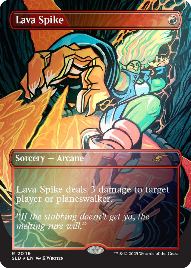 2049 Lava Spike (2049) (Rainbow Foil) R Secret Lair Drop Series