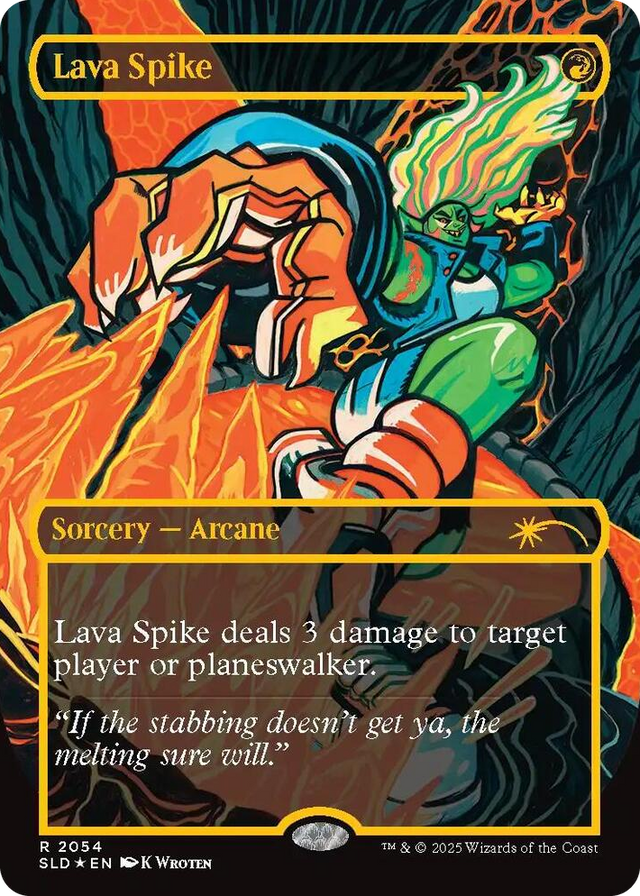 2054 Lava Spike (2054) (Raised Foil) R Secret Lair Drop Series