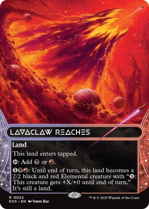 0022 Lavaclaw Reaches (0022) (Borderless) R Edge of Eternities: Stellar Sights