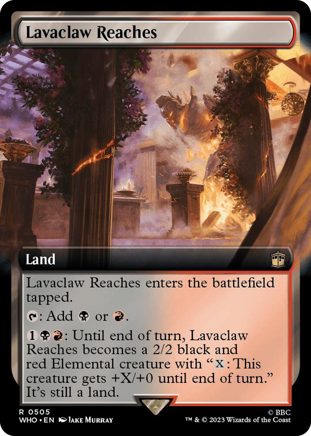 0505 Lavaclaw Reaches (Extended Art) R Universes Beyond: Doctor Who