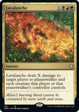 0157 Lavalanche R Commander: Dominaria United