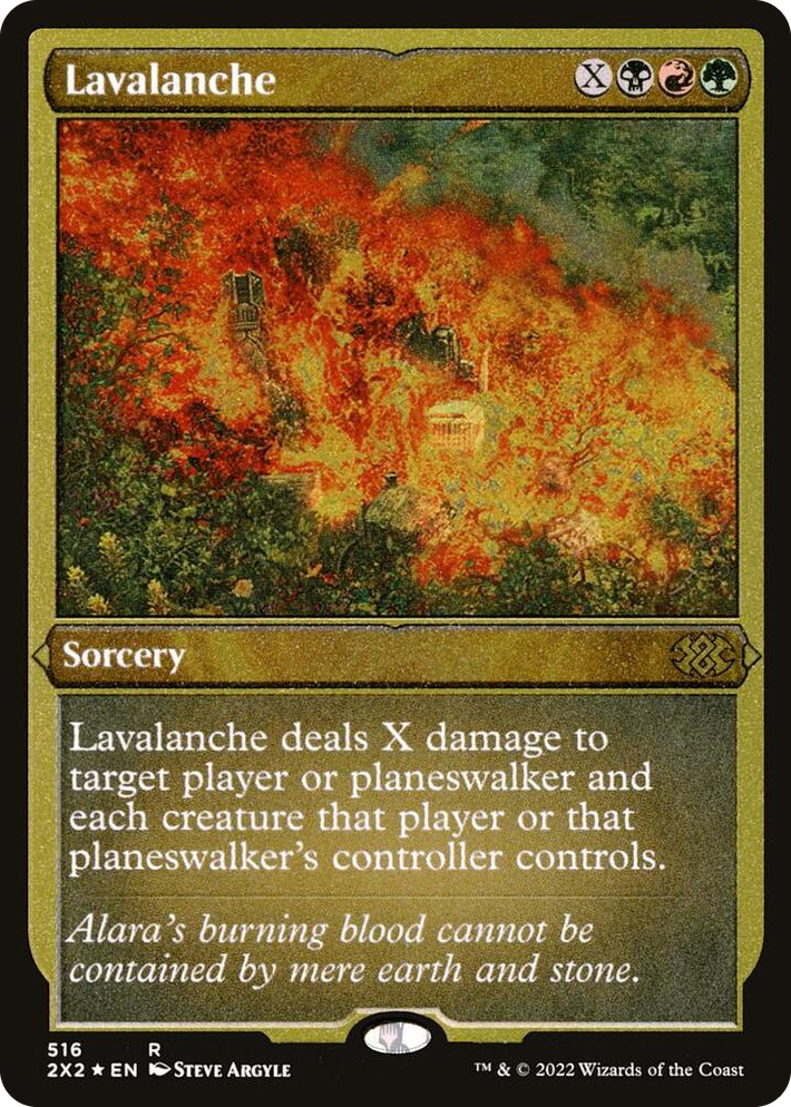 0516 Lavalanche (Foil Etched) R Double Masters 2022