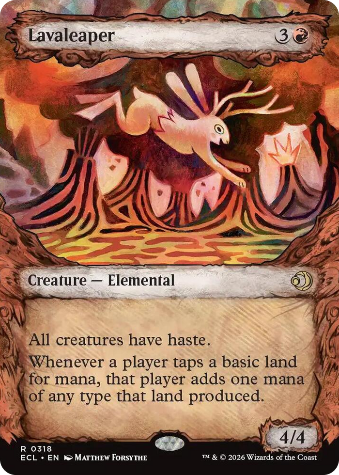 Lavaleaper (Showcase) #318 R - Lorwyn Eclipsed Pokemon card