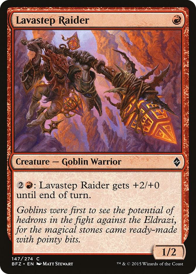 Lavastep Raider #147 C - Battle for Zendikar Pokemon card