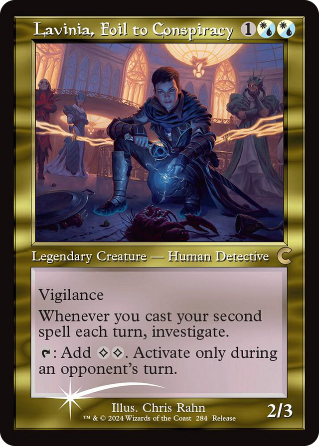 0284 Lavinia, Foil to Conspiracy (Retro Frame) R Ravnica: Clue Edition