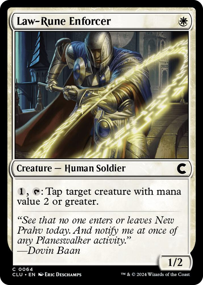 0064 Law-Rune Enforcer C Ravnica: Clue Edition