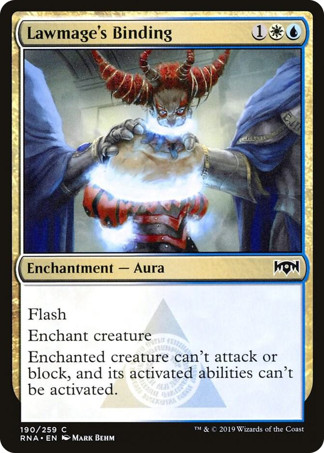 0190 Lawmage's Binding C Ravnica Allegiance