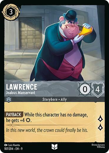0187 Lawrence - Jealous Manservant Uncommon Fabled