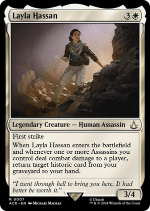0007 Layla Hassan R Universes Beyond: Assassin's Creed