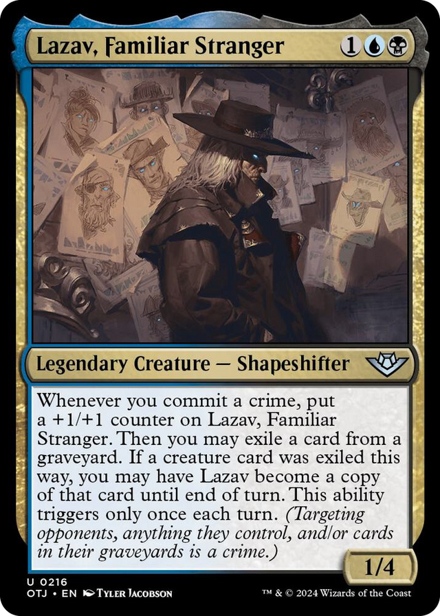 0216 Lazav, Familiar Stranger U Outlaws of Thunder Junction