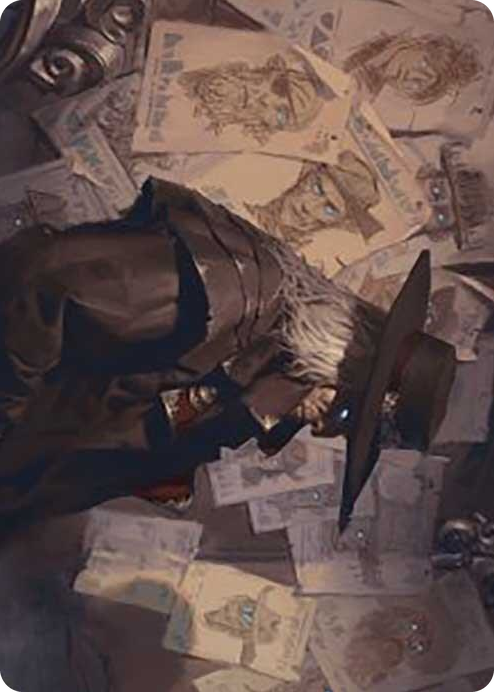 0025 Lazav, Familiar Stranger Art Card S Art Series: Outlaws of Thunder Junction