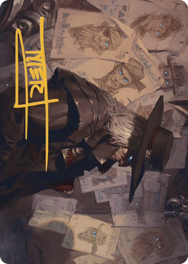 0025 Lazav, Familiar Stranger Art Card (Gold-Stamped Signature) S Art Series: Outlaws of Thunder Junction
