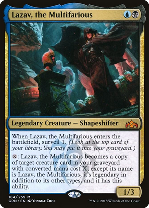 0184 Lazav, the Multifarious M Guilds of Ravnica