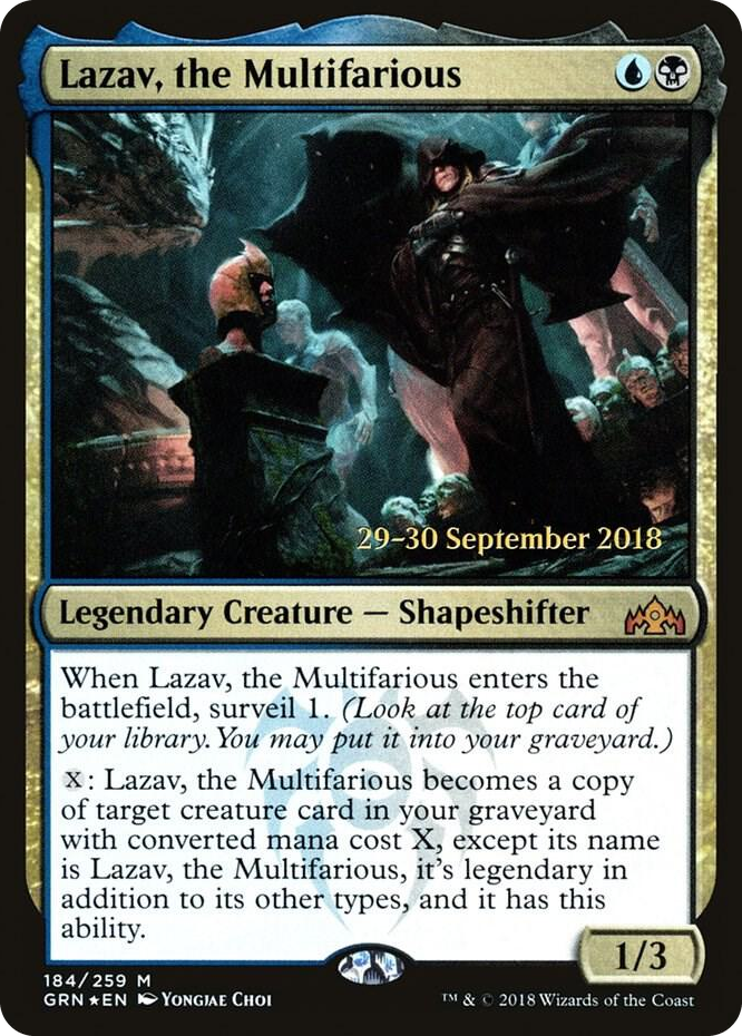 0184 Lazav, the Multifarious M Prerelease Cards